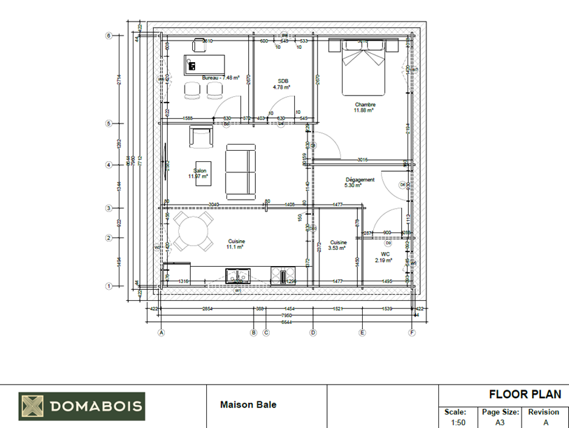 Maison en bois - Bale 60m²