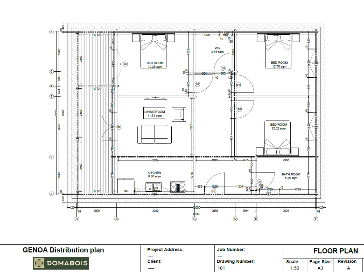 Maison en bois - Genoa 78m²